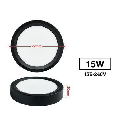 LED Downlight 9W 12W 15W 18W Surface Ceiling Lamp AC 220V 230V Round LED Panel Down Lights Spotlight For Living Room Lighting Lighting Depot
