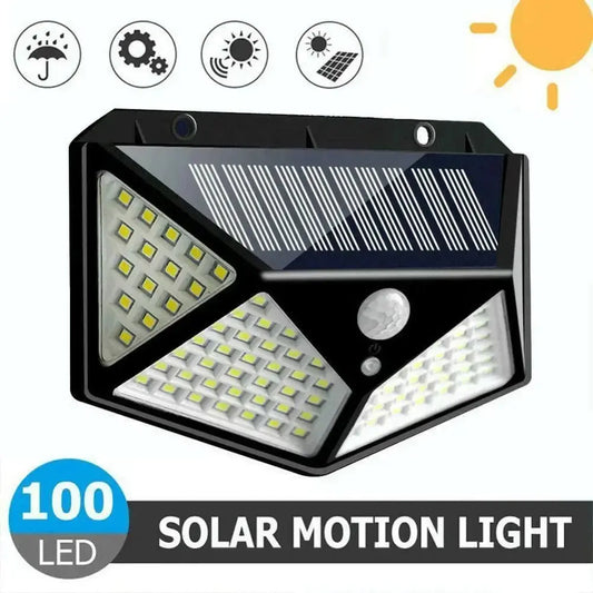 100 LED Outdoor Solar Lamp Outdoor Garden Decoration Solar LED Light Waterproof Sunlight Powered Spotlight with Motion Sensor Lighting Depot