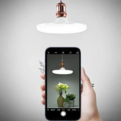 E27 LED Energy-saving Bulb AC220V Household 6500K White Light High Color Rendering Bedroom Restaurant UFO Bulb Lighting Depot
