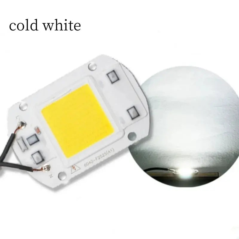 5pcs LED Chip COB lampr 20W 30W 50W AC 110V 220V No Need Driver DIY Flood light Spotlight Cold Warm White Outdoor Lamp Bead Lighting Depot