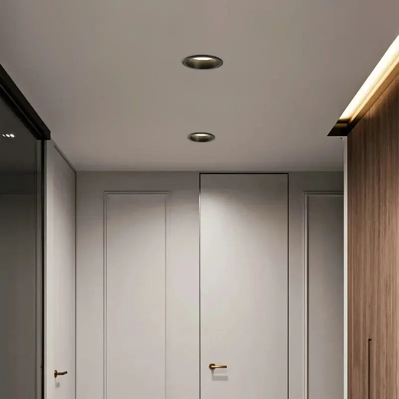 Recessed Anti-glare Dimmable LED Downlight Lamp 5W 9W 12W 85V-265V Ceiling Spot Panel Bulbs Round For Home Lighting Indoor Light Lighting Depot