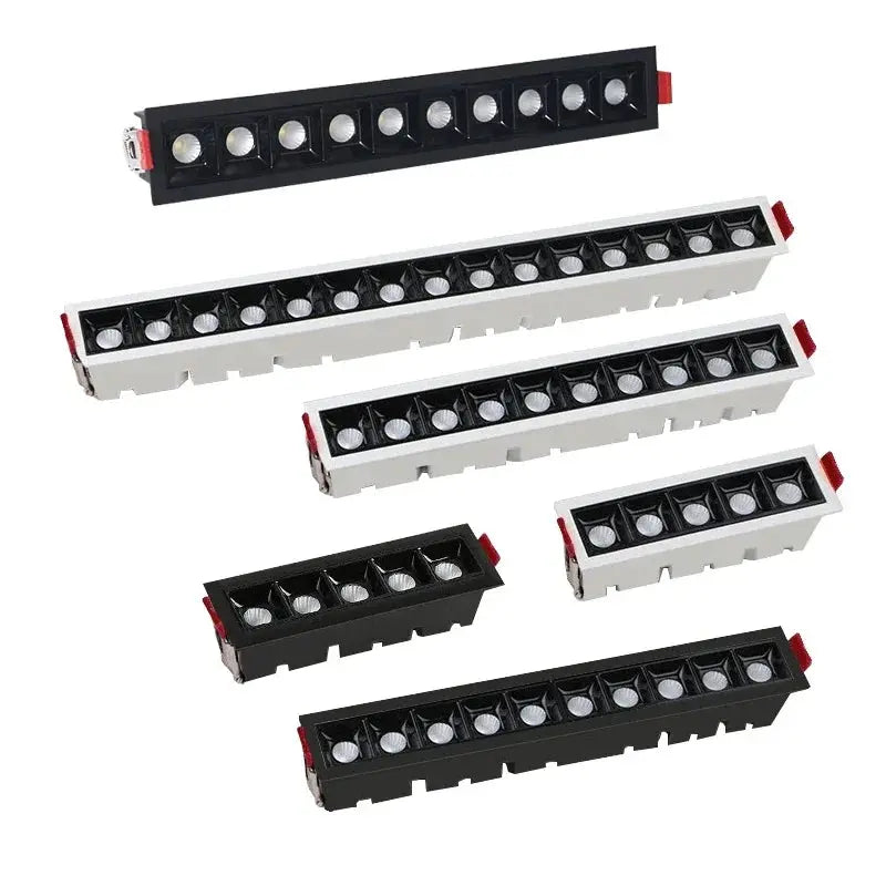 new LED line Downlight Recessed Rectangle Grille Ceiling Lamp 10W 20W 30W AC85~265V LED Spot Light For Home Shop Decor Living The Lighting Depot
