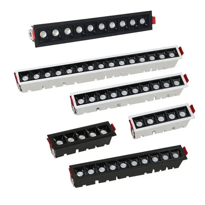 new LED line Downlight Recessed Rectangle Grille Ceiling Lamp 10W 20W 30W AC85~265V LED Spot Light For Home Shop Decor Living The Lighting Depot