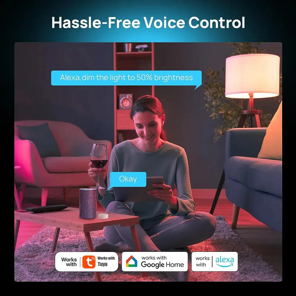 Tuya Wifi Smart Bulb Alexa Lamp 15W 18W Zigbee E27 RGB WW CW Smart Led Light Bulbs For Google Assistant Smart Life App Home Deco Lighting Depot