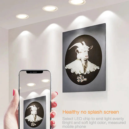 10Pcs/Lot LED Downlight 220V Recessed Round Ceiling Dowm Light Bedroom Indoor Living Room For Home  Decor Lighting LED Spot Lamp Lighting Depot