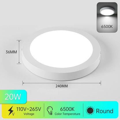 Led Downlight 25W 30W  spot led light Surface Mounted Ceiling Lamp Kitchen Lamp Indoor Lighting Fixture for Living Room Bathroom Lighting Depot