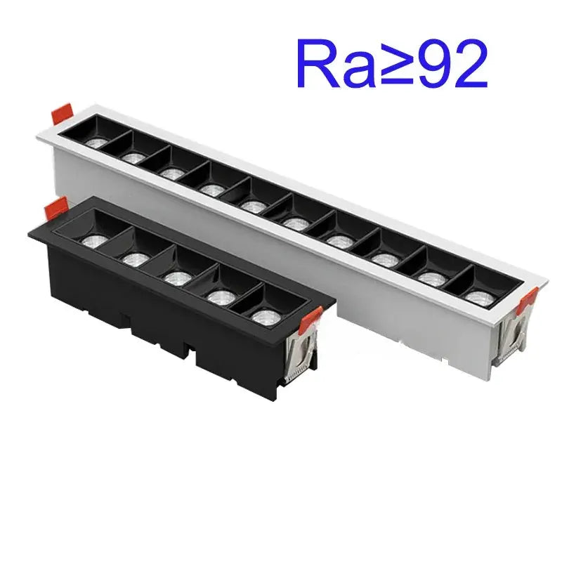 new LED line Downlight Recessed Rectangle Grille Ceiling Lamp 10W 20W 30W AC85~265V LED Spot Light For Home Shop Decor Living The Lighting Depot