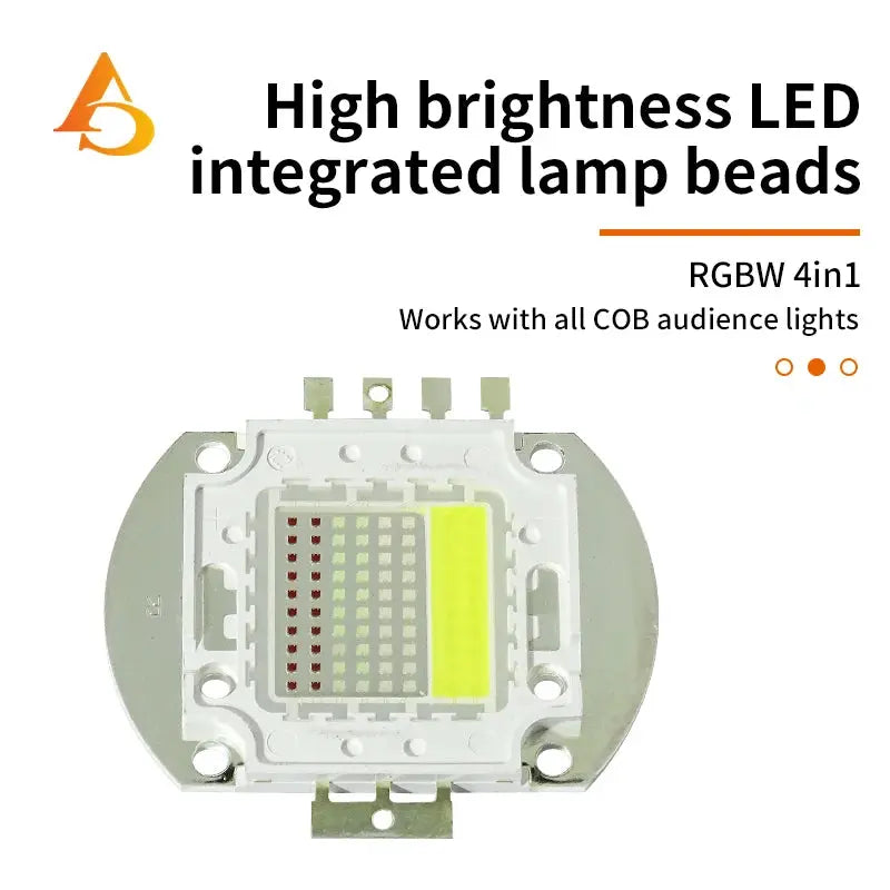 LED High Power 100W 200W RGBW 4 in 1 LED COB Beads Chip For COB Audience Light Floodlight Lamps LED COB Chips Stage Light Lighting Depot