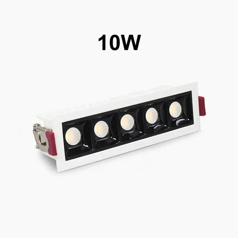 new LED line Downlight Recessed Rectangle Grille Ceiling Lamp 10W 20W 30W AC85~265V LED Spot Light For Home Shop Decor Living The Lighting Depot
