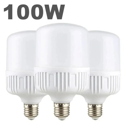 100W E27 LED Screw Mouth Light 220V High Brightness Light Bulb White Light Eye Protection Non Flickering High Heat Dissipation Lighting Depot