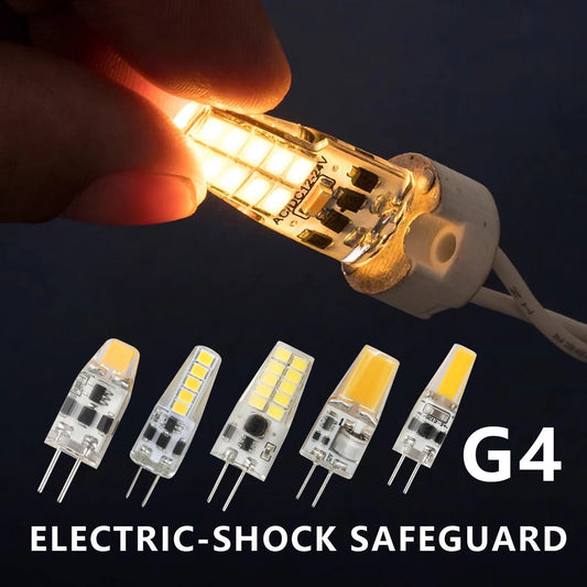 10PCS DC12V G4 COB Lamp LED AC/DC 12V Corn Light 1.2W 2W 2.5W Spotlight Chandelier Bulb Replace Halogen Lamps Lighting Depot