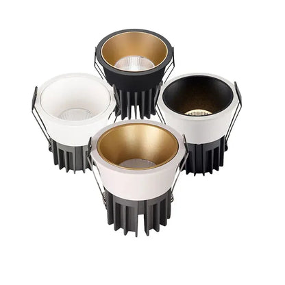 Recessed Dimmable Led COB Downlight Ceiling Lamp Spotlight Aluminum Light 7W10W12W15W 20W24W AC110V 220V For Home Office Store Lighting Depot