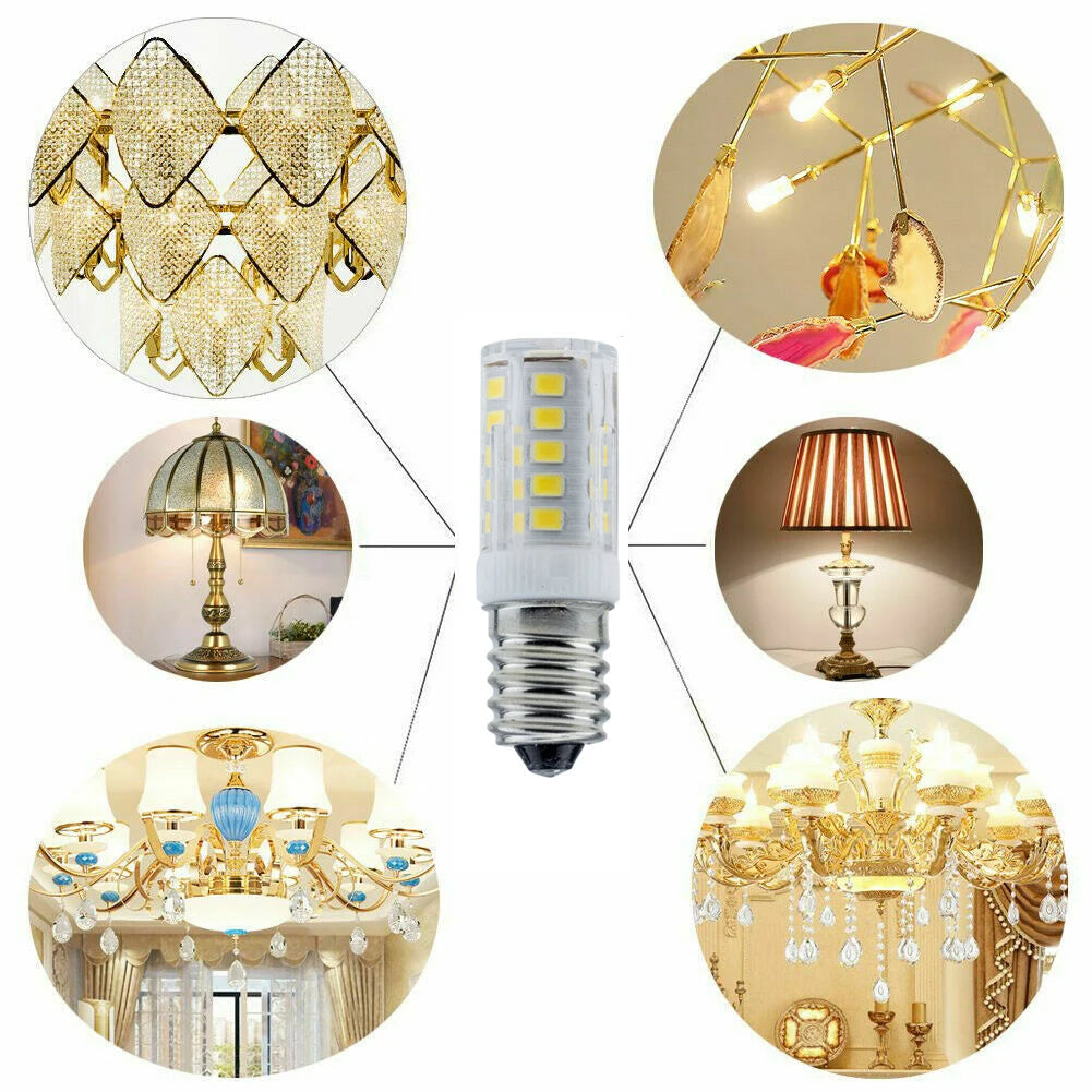 E14 LED Corn Bulb 7W 9W 12W 15W 18W, 220-240V 2835 SMD, 360° Beam Angle, Bright Mini Light for Halogen Chandelier Replacement Lighting Depot