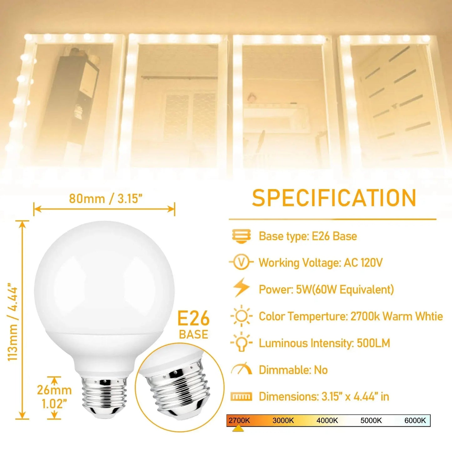 LED Bulb E27 30W 20W 15W 220-240V G80 G95 G120 Energy Saving Global Light Lampada Ampoule led Light led Lamp Vanity Light Bulbs Lighting Depot