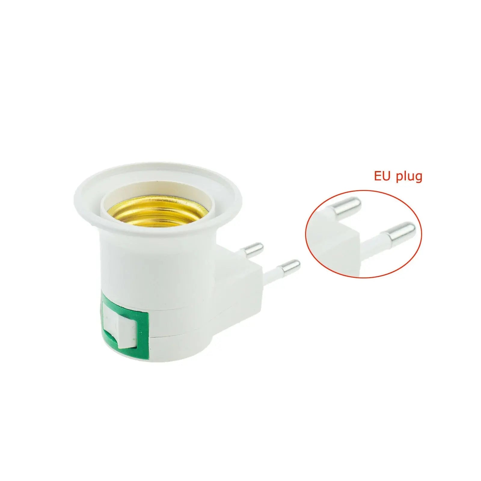 E27 LED Light Lamp Bulbs Socket Base Holder EU/US Plug Adapter ON/OFF Switch White Lighting Depot