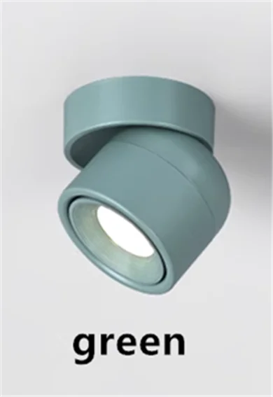 360 ° Rotatable And Foldable LED Downlights Dimmable 7W10W12W15W20W Surface Mounted Ceiling Lamp COB Spotlight AC85V-260V CRI 98 Lighting Depot