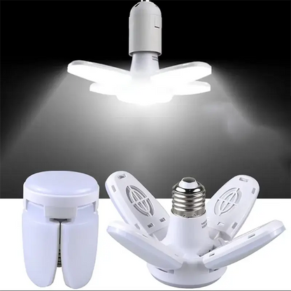 LED 4 Leaf Bulb E27 Collapsible Warm White Light Pendant Light Storage Garage Kitchen Lighting High Brightness Remote Control Lighting Depot
