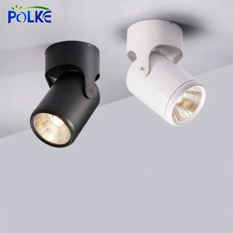 COB LED Downlight Surface Mounted Dimmable Ceiling Lamp 180° Rotation 7W 10W 15W 20W AC85~260V Spot Light Indoor Lighting The Lighting Depot