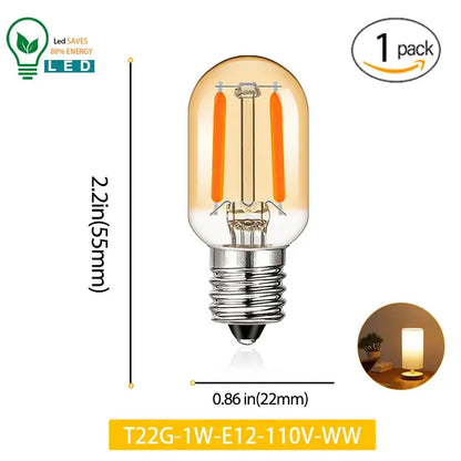 Edison Led Candle Bulb  E12 E14 110V 220V Dimmable C7 C7G T20M T22F T22G 0.5W 1W For Home Decor LED Lighting Lamp Ampoule Lights Lighting Depot