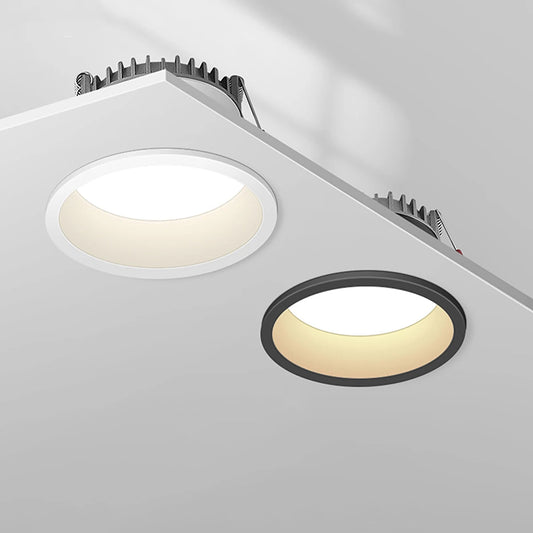Dimmable Recessed LED Downlights Anti-Glare Ceiling Lights 9W 12W 15W 20W Background Spotlights AC85~265V Bedroom Kitchen Foyer Lighting Depot