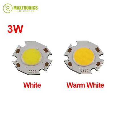 10pcs/lot 3W / 5W / 7W COB High Power LED Bead Lamp Chip White Warm White Light 270~300Lum 350mA LED Chip Lamp Lighting Depot