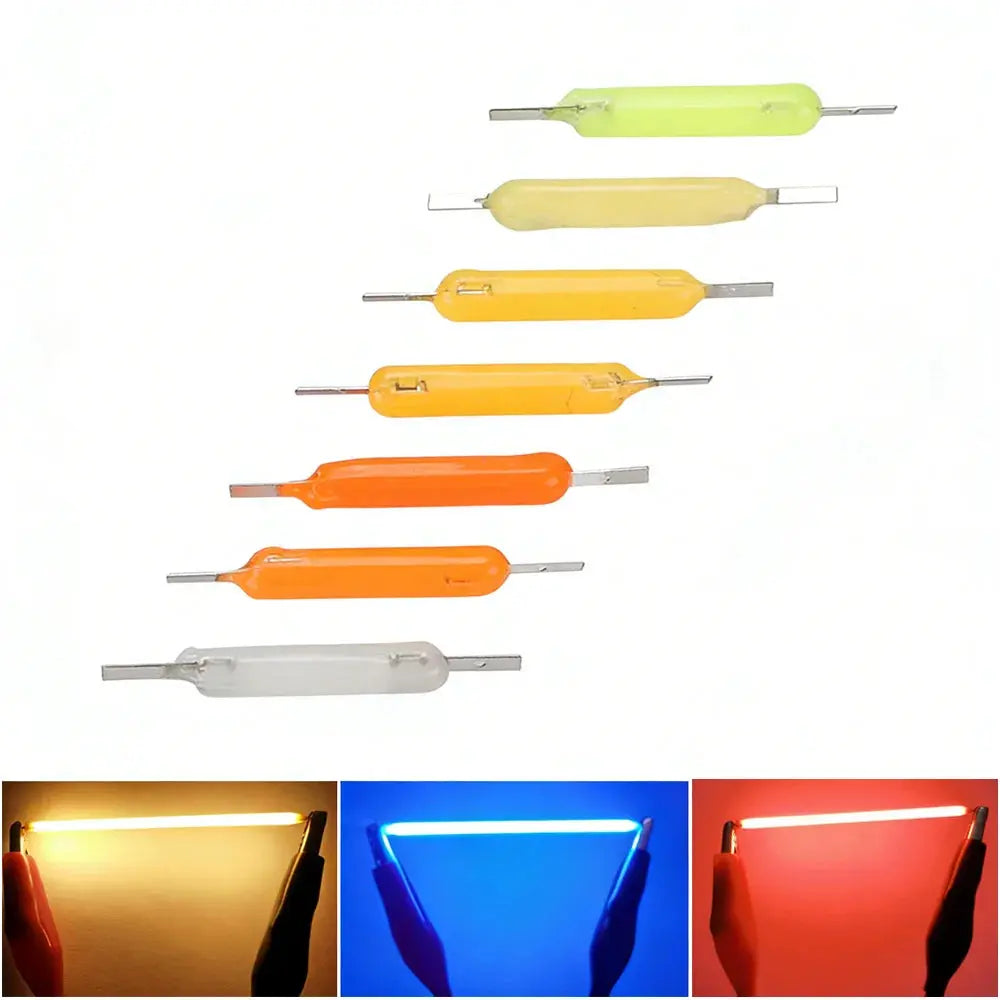 Ceramic Hard LED Filament DC3V 18.5mm 26mm 38mm 54mm 68mm Edison Bulb Lamp Parts Diode DIY Lamp Beads Accessories Party Decor Lighting Depot