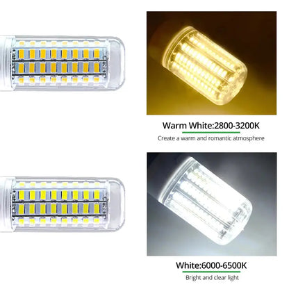 E27 LED Lamp E14 LED SMD 5730 220V Corn Light Bulbs 24 36 56 72LEDs Lamparas LED Chandelie For Home Decoration Ampoule Led Light Lighting Depot
