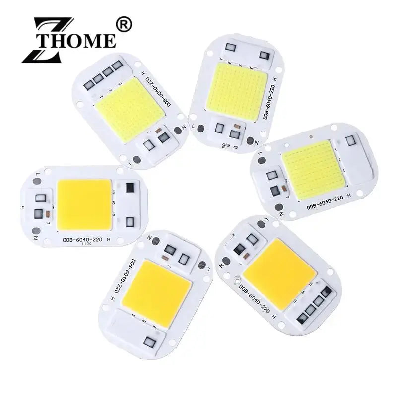 LED Chip 20W 30W 50W AC110 220V Smart COB Lamp Beads LED Lamp Without Driver DIY Lampada Outdoor Chip Light Floodlight Spotlight Lighting Depot
