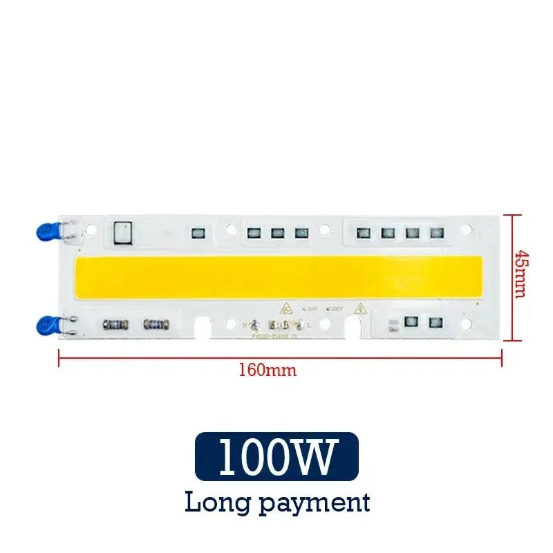 Led Lamp Chip AC 110V 220V COB Beads 30W 50W 70W 100W 150W Lampada Input DIY No Driver LED Bulb Flood Light Spotlight Lighting Depot