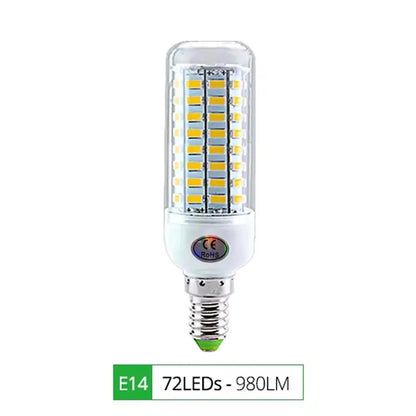E27 LED Lamp E14 LED SMD 5730 220V Corn Light Bulbs 24 36 56 72LEDs Lamparas LED Chandelie For Home Decoration Ampoule Led Light Lighting Depot