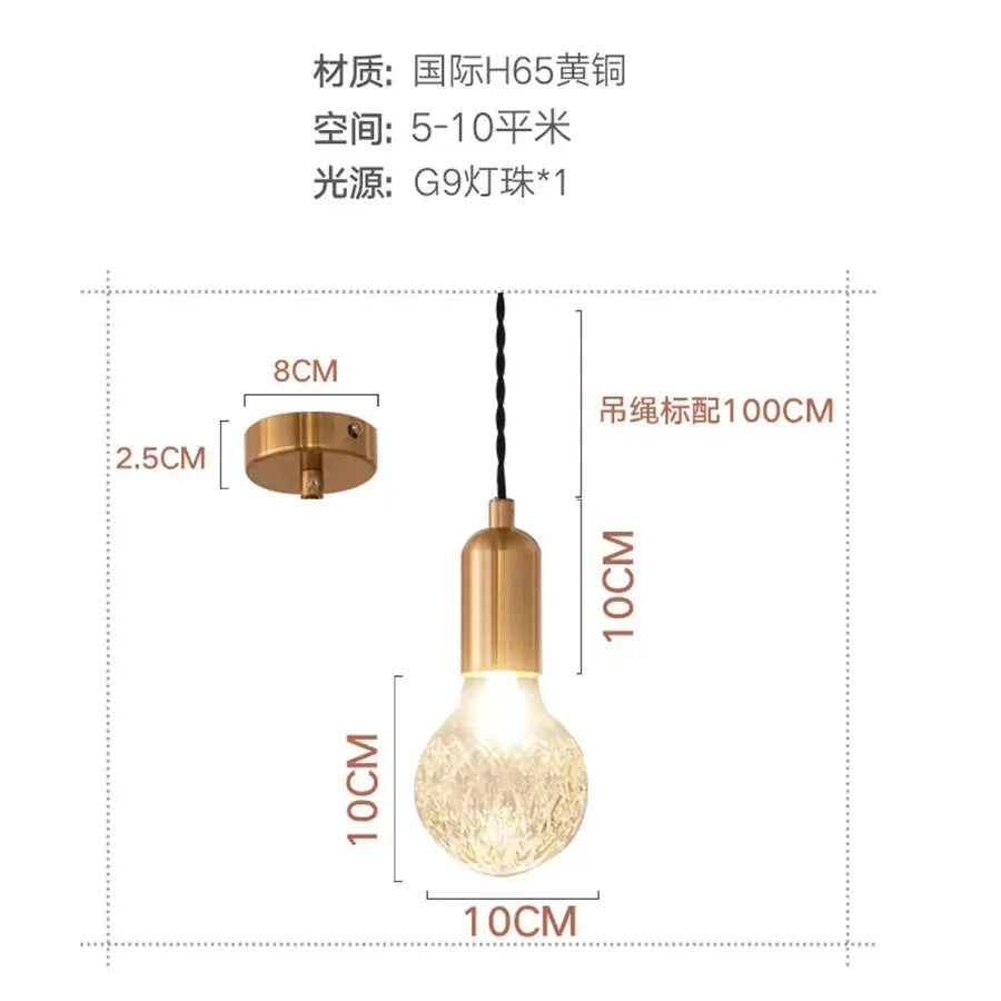 Mini pendant lights rose gold color E27 bulb barss light Dining room Bar Kitchen island Decor Hanging Lamp Fixtures Lighting Depot