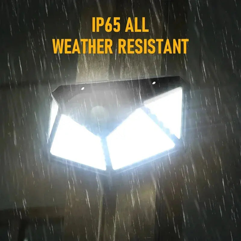 100 LED Outdoor Solar Lamp Outdoor Garden Decoration Solar LED Light Waterproof Sunlight Powered Spotlight with Motion Sensor Lighting Depot