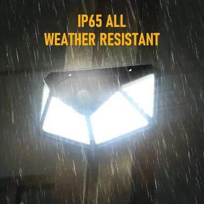 100 LED Outdoor Solar Lamp Outdoor Garden Decoration Solar LED Light Waterproof Sunlight Powered Spotlight with Motion Sensor Lighting Depot