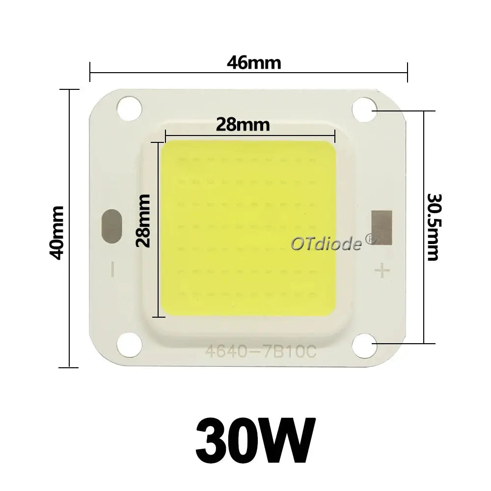 LED COB Chip 70W  50W 30W20W 10W 36V Backlight Diode Lamps Cold White Warm White LED Matrix For DIY Flood Light Bulbs Spotlights Lighting Depot