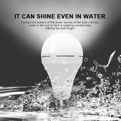 LED Rechargeable Light Bulb 7w 9w 12w 15w 85-265V Emergency Bulb Portable Hanging Camping Lamp for Tent Home Power Failure Porch Lighting Depot