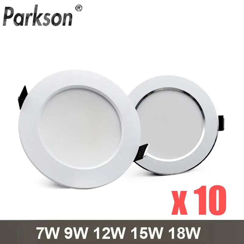 10PCS/lot Recessed led Ceiling LED Downlight AC220V-240V Led Spot Light 18W 15W 12W 9W 7W Recess Round LED Downlight Waterproof Lighting Depot