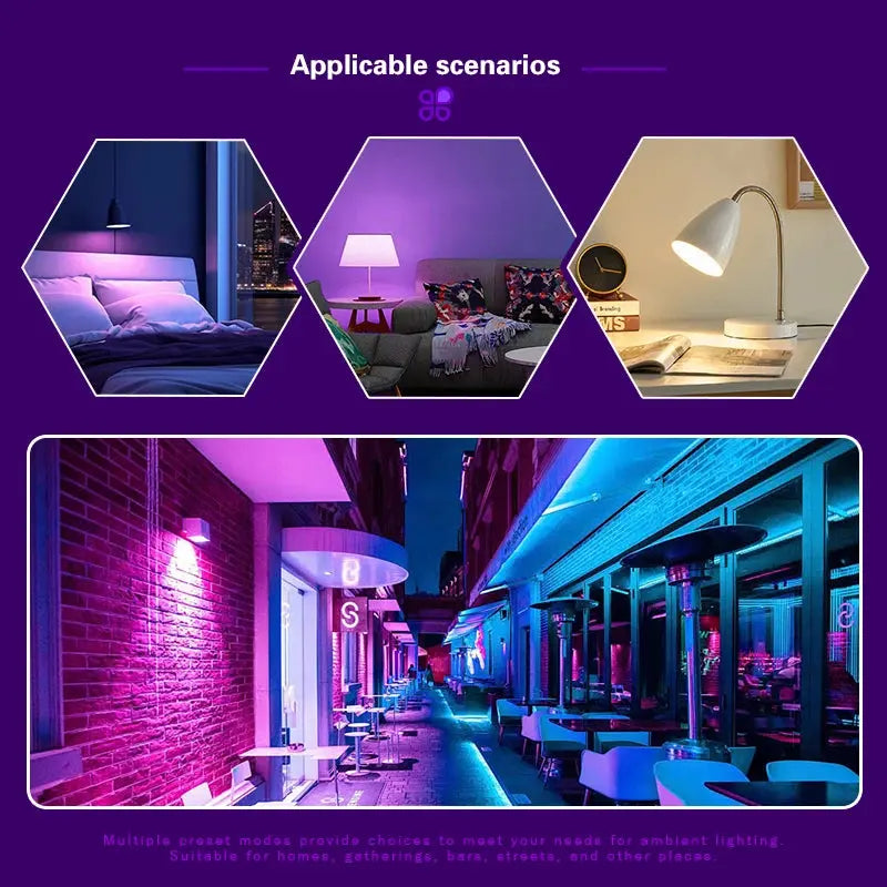 LED RGB Light Bulb AC 220V 230V E27 Bombillas LED 7W IR Remote Control Changeable Colorful RGBW Led Lamp Spotlight Bulb Lighting Depot