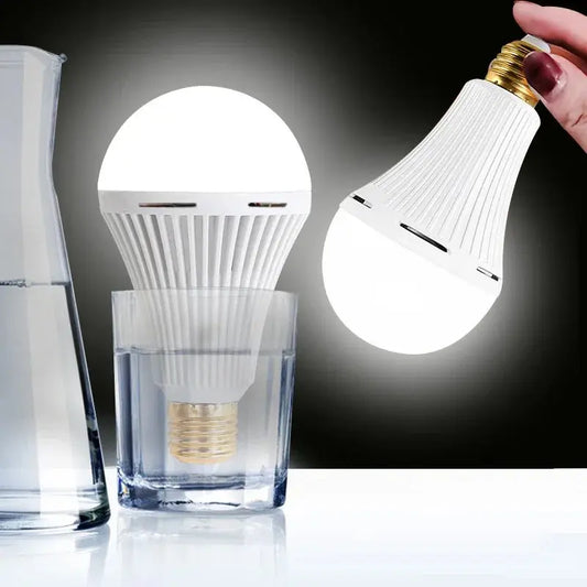 LED Emergency Light Bulb E27  7W 9W 12W 15W Rechargeable Battery Lighting Lamp Intelligent Light Energy Saving LED Light Bulb Lighting Depot