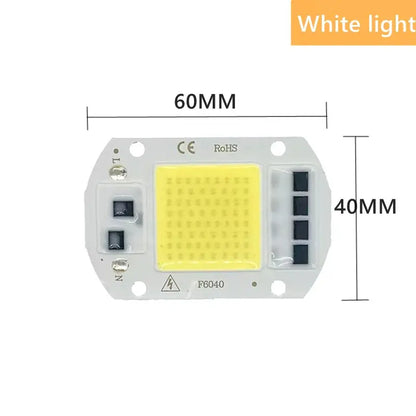 110/220V LED COB Lamp Bead 20W 30W 50W IP65 Smart IC No Need Driver DIY Flood Light Led Bulb Spotlight Outdoor Chip Lamp Warm Lighting Depot