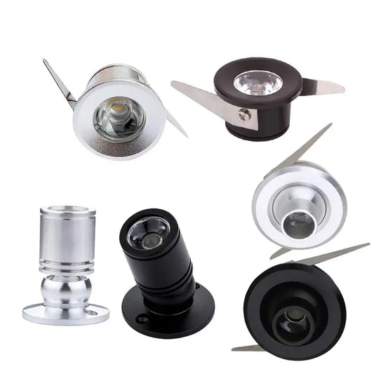 10PCS LED Spotlights 1W 3W Mini led ceiling Down lights 110V220V  Surface Mounted Light bulbs for cabinet counter showcase Lighting Depot