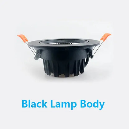 Dimmable LED COB Spotlight Ceiling lamp AC85-265V 5w7w9w12w15w18w Aluminum Recessed Downlight Round Panel Light Indoor Lighting The Lighting Depot