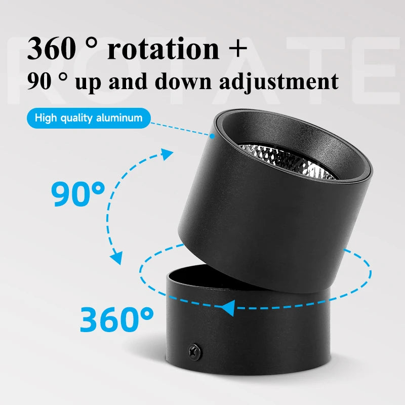 Led Downlight Spotlight Ceiling Lamp 220V 5W 10W15W Surface Mounted Led Down Lamp Ceiling Light for Living Room Lighting Kitchen Lighting Depot