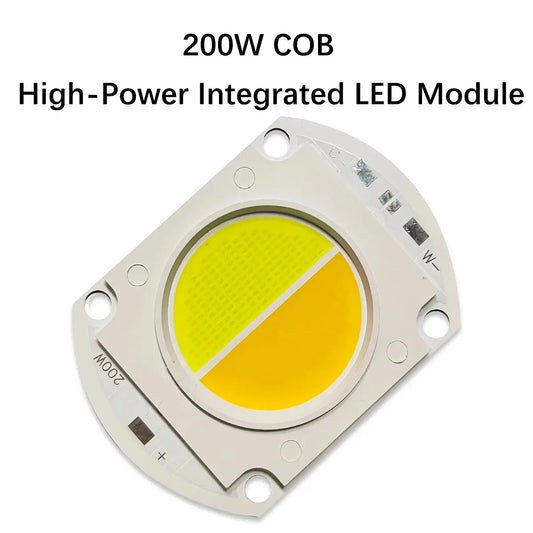 1pcs 100W 200W Dual Color High Power LED COB Chip 30-34V Warm White 3000K Cold White 6500K For Outdoor Floodlight Spotlight Lamp Lighting Depot