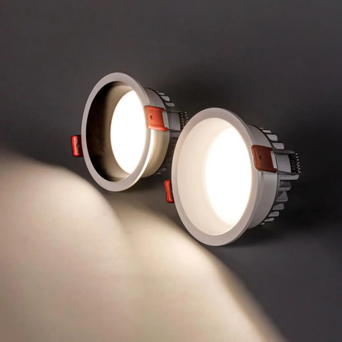 Dimmable Recessed LED Downlights Anti-Glare Ceiling Lights 9W 12W 15W 20W Background Spotlights AC85~265V Bedroom Kitchen Foyer Lighting Depot