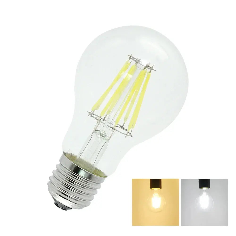A60 G45 Vintage Dimmable LED Filament Light Bulb E27 Retro Edison Bulbs 2/4/6/8 Filaments 220V 230V Glass Bulb 10W 15W 20W 25W The Lighting Depot