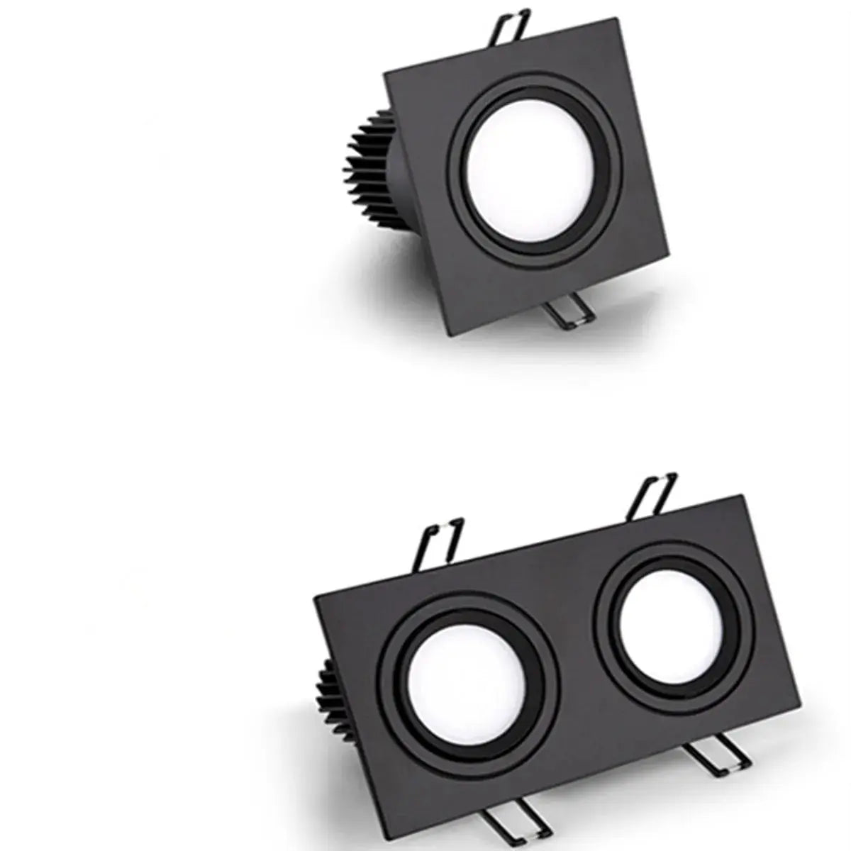 Recessed Double LED Dimmable Downlight COB 7w 9w 12W 24W LED Spot light decoration Ceiling Lamp AC 110V 220V The Lighting Depot