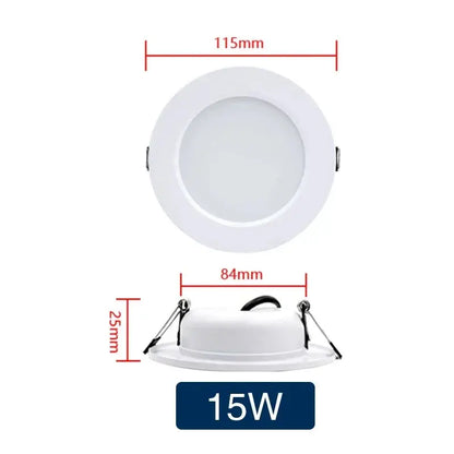 LED Downlight 5W 9W DC12V 24V Panel Down Lights Spotlight 12W 15W 18W AC220V 110V Recessed Ceiling Lamps For Home Illumination Lighting Depot