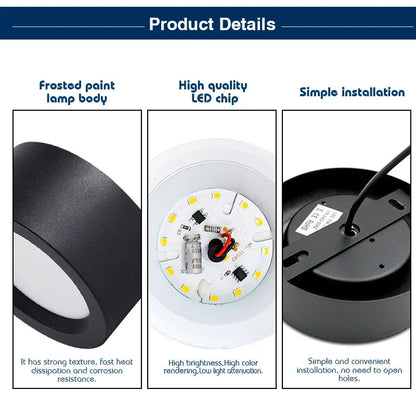 LED Downlight 9W 12W 15W 18W Surface Ceiling Lamp AC 220V 230V Round LED Panel Down Lights Spotlight For Living Room Lighting Lighting Depot