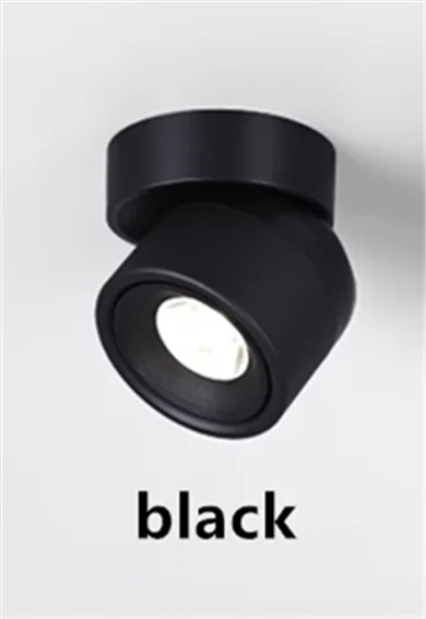 360 ° Rotatable And Foldable LED Downlights Dimmable 7W10W12W15W20W Surface Mounted Ceiling Lamp COB Spotlight AC85V-260V CRI 98 Lighting Depot