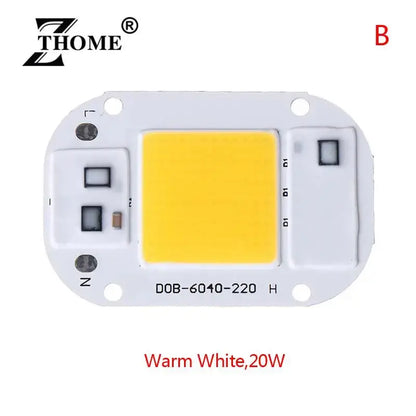 LED Chip 20W 30W 50W AC110 220V Smart COB Lamp Beads LED Lamp Without Driver DIY Lampada Outdoor Chip Light Floodlight Spotlight Lighting Depot